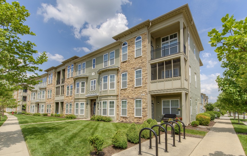 Exterior view of a Westfield apartment building.